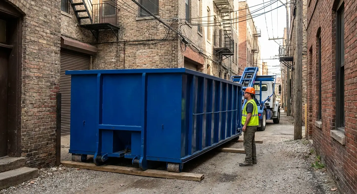 Narrow alley access challenges in Chandler