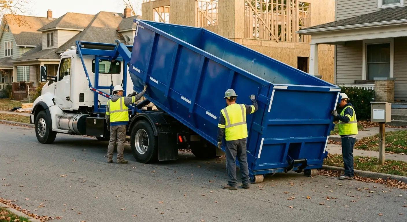 Construction dumpster delivery and waste management in Chandler