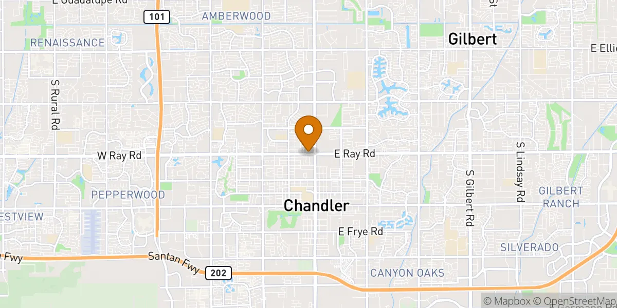 neighborhood map in Chandler, AZ